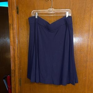 Loft Navy Knit Skirt